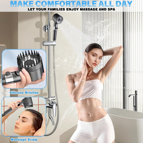 CROWNE Spa Scalp Shower Head — full product shot with box