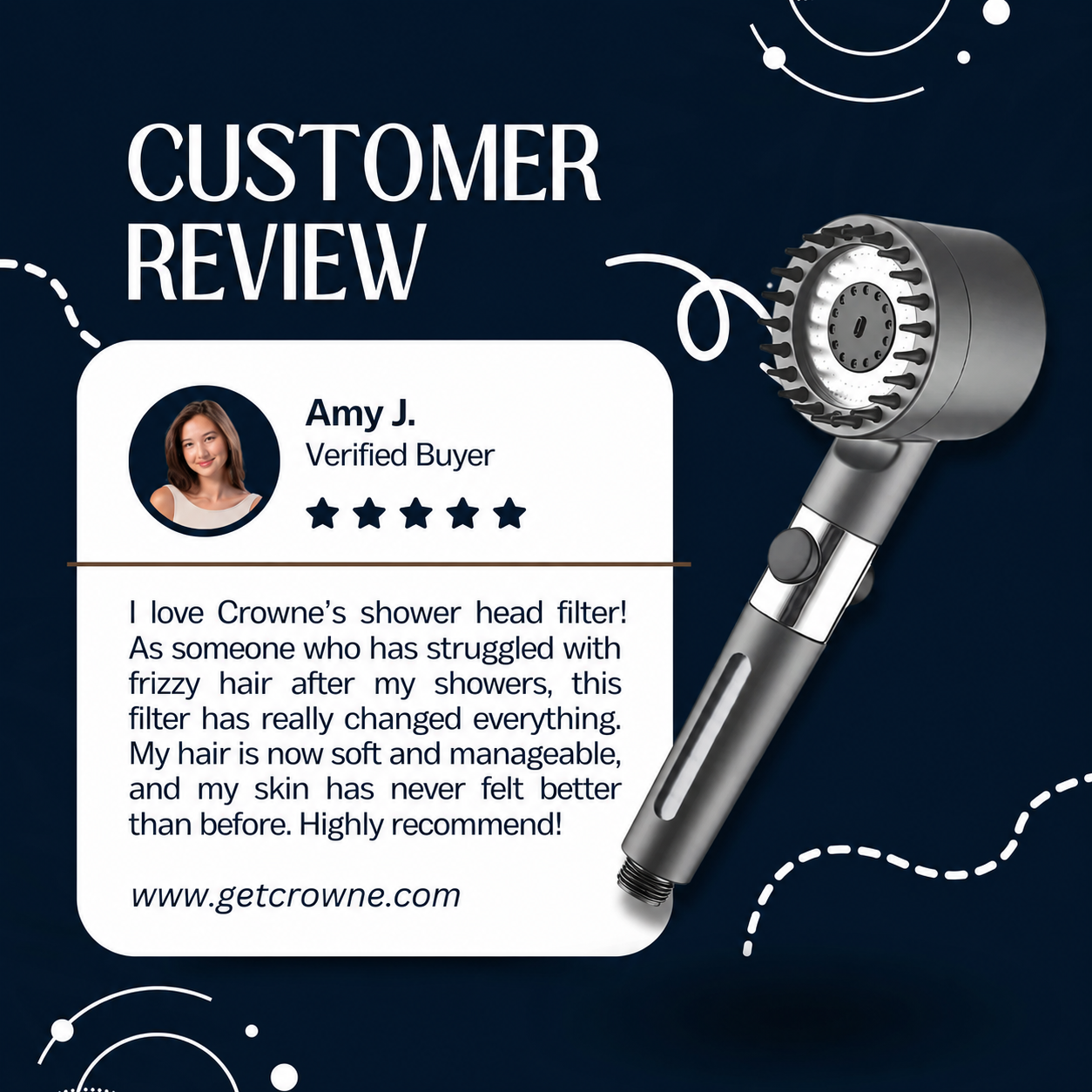 CROWNE. Spa Scalp Shower Head